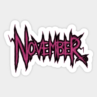 November Sticker